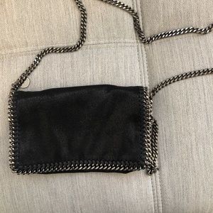 Stella McCartney Falabella black vegan leather crossbody bag